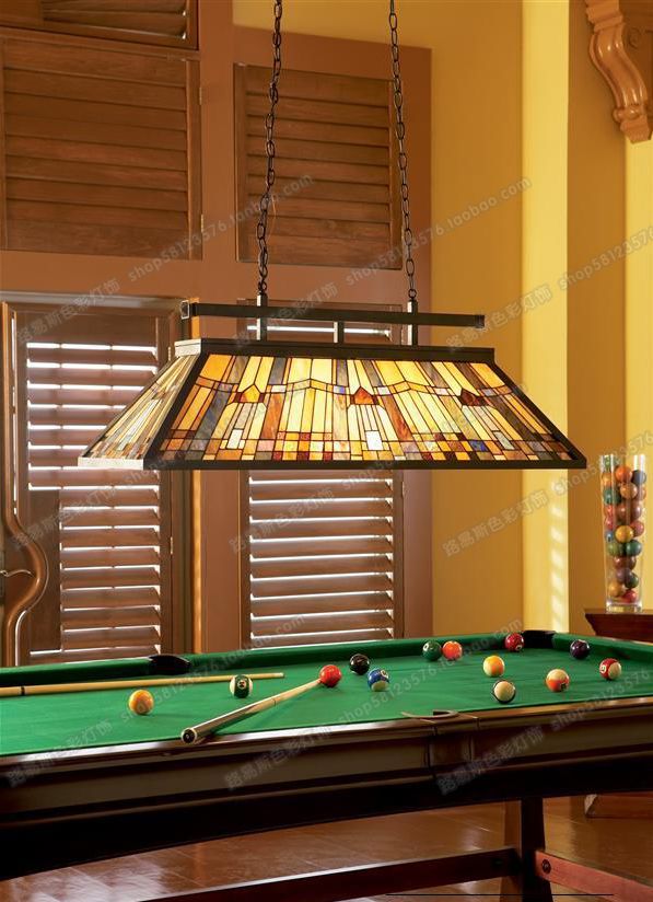 Deluxe Tiffany-style Restaurant/Billiards Light Fixture