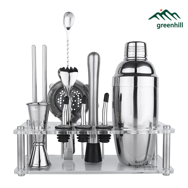 Greenhill Premium 13 piece Stainless Steel Barware Set