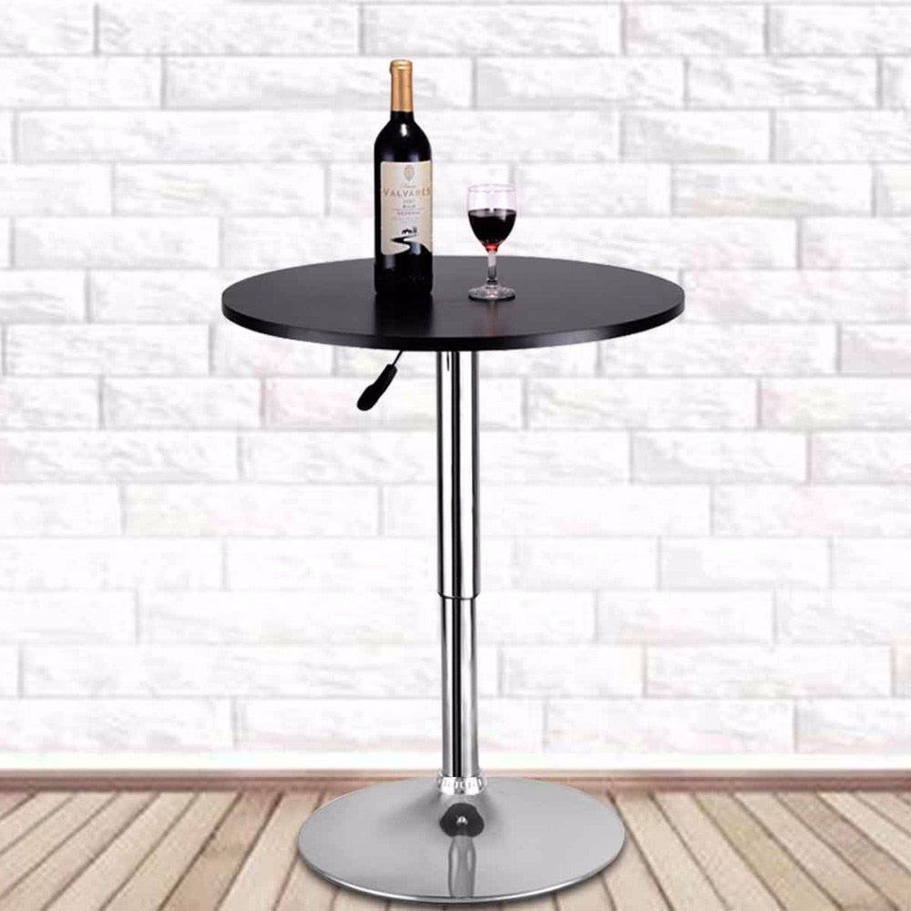 Round Adjustable Height Pub Table