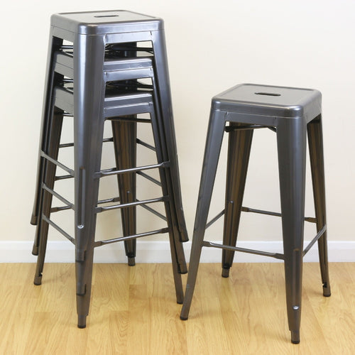 Modern Design 4pc Stackable Barstool Set