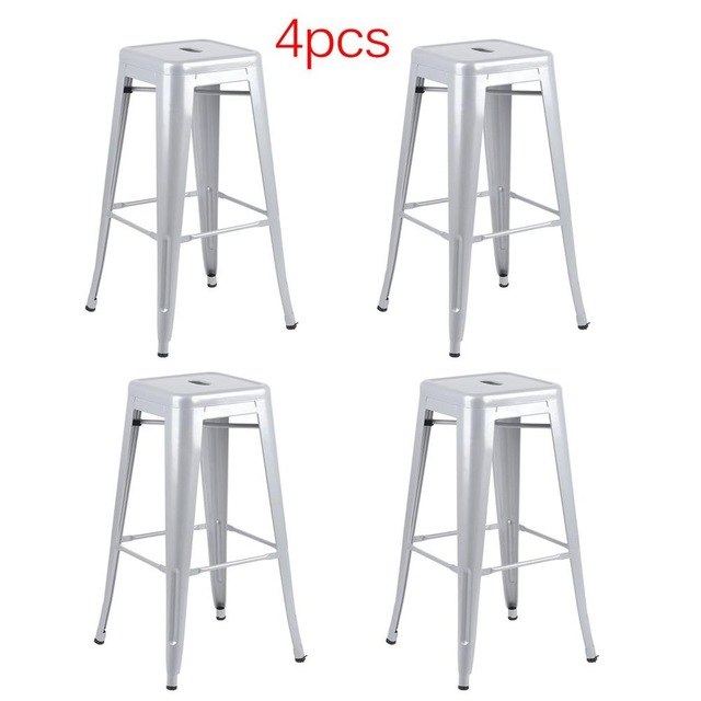 Modern Design 4pc Stackable Barstool Set